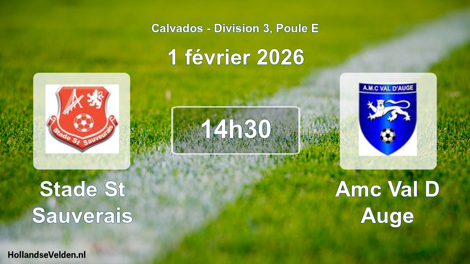 Scheduled Match: Stade St Sauverais - Amc Val D Auge (1 February 2026)