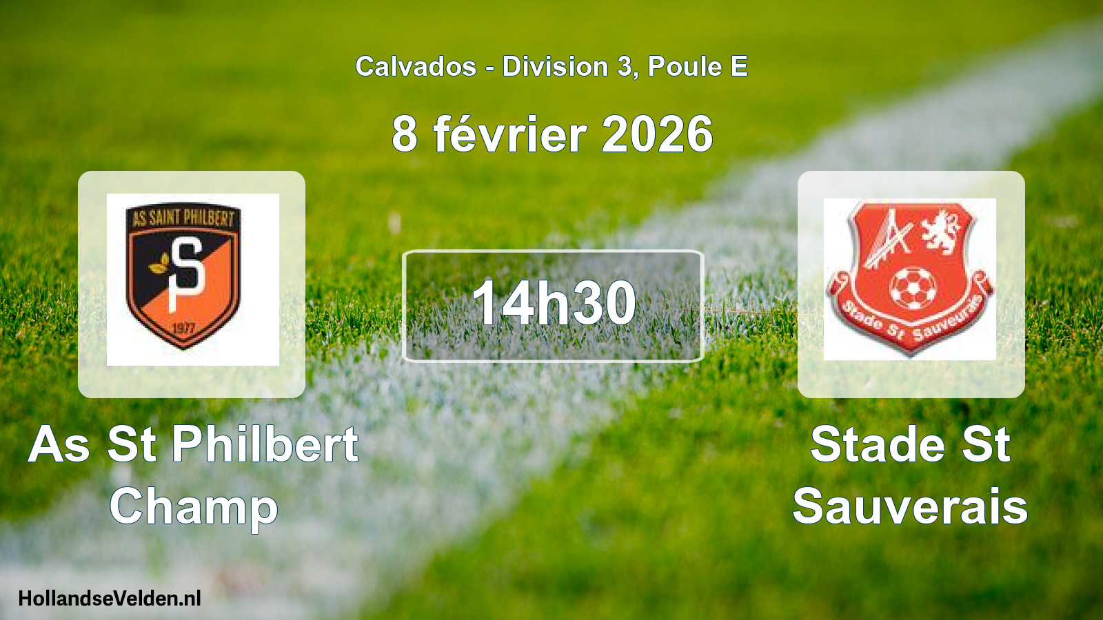 Geplande wedstrijd: As St Philbert Champ - Stade St Sauverais (8 février 2026)