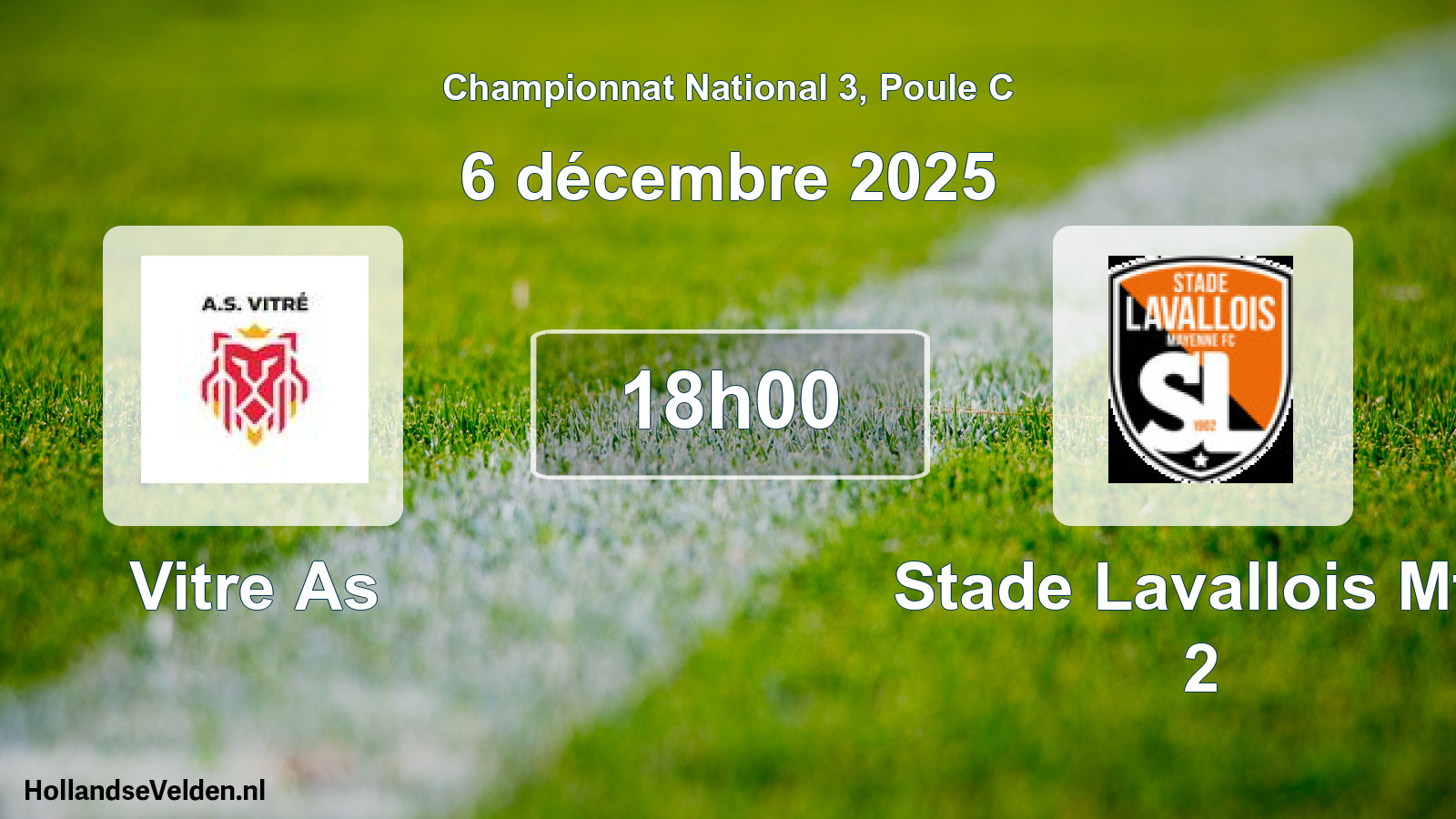 Geplande wedstrijd: Vitre As - Stade Lavallois Mfc 2 (6 décembre 2025)