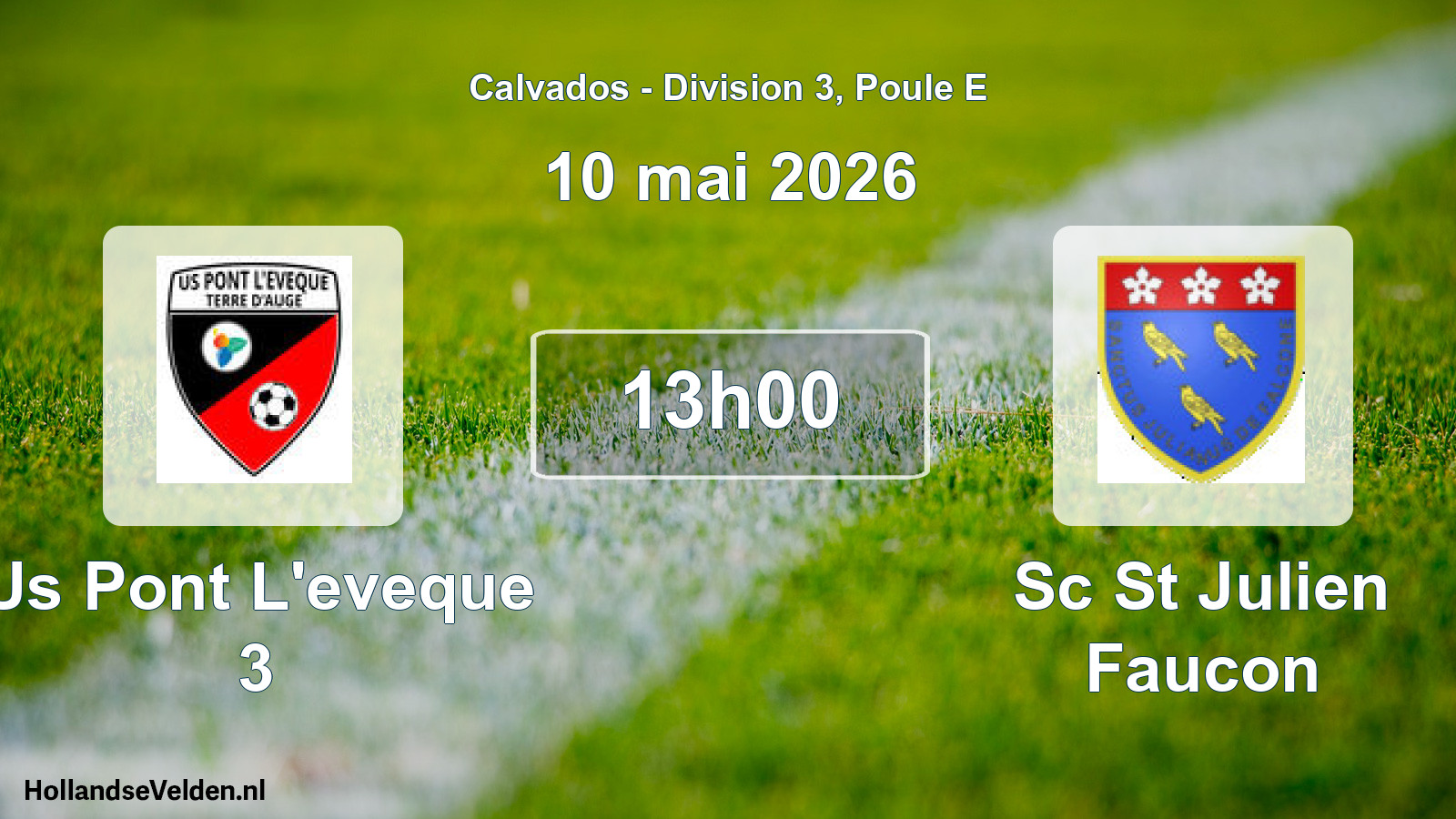 Scheduled Match: Us Pont L'eveque 3 - Sc St Julien Faucon (10 May 2026)