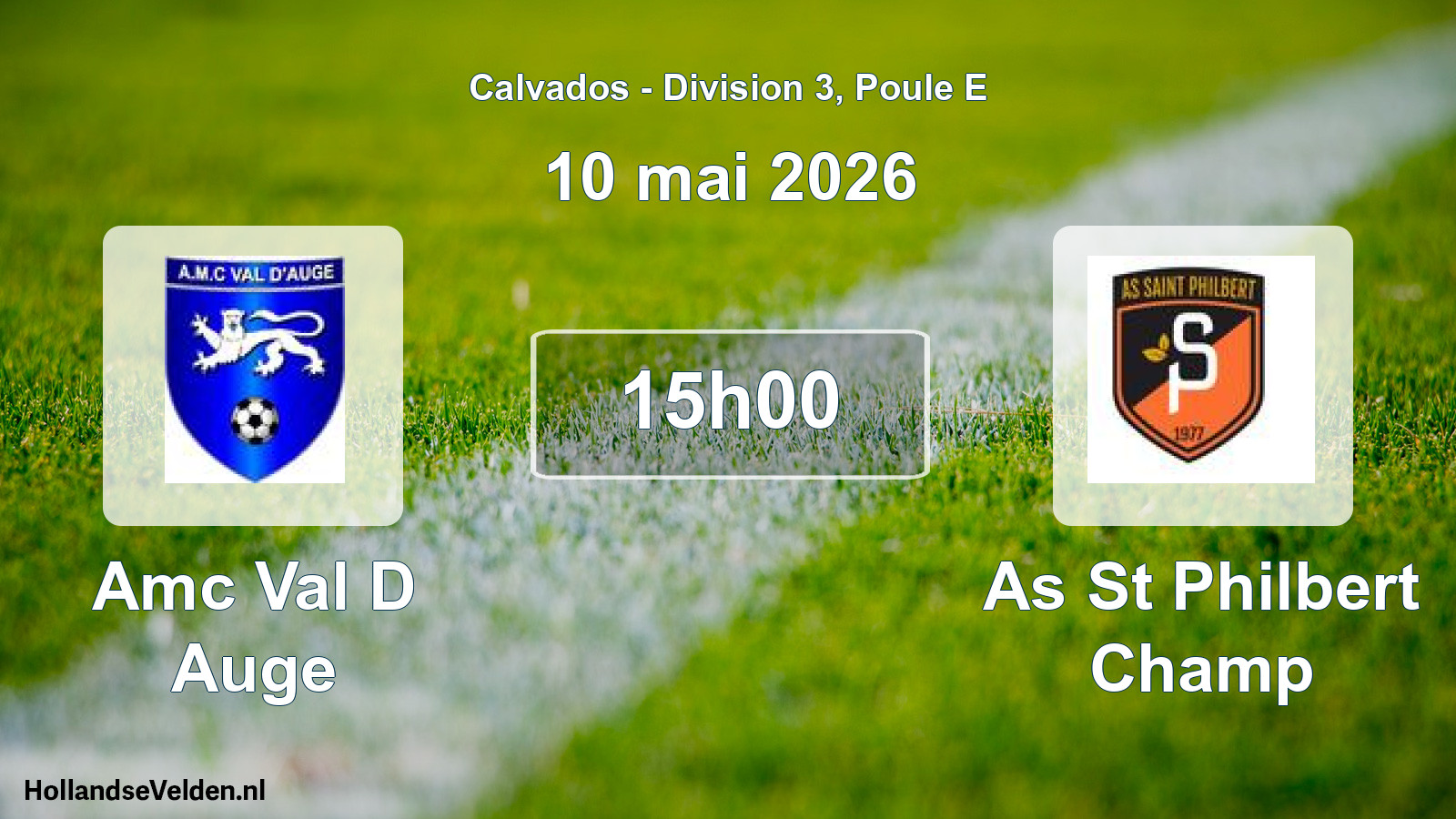 Geplande wedstrijd: Amc Val D Auge - As St Philbert Champ (10 mai 2026)