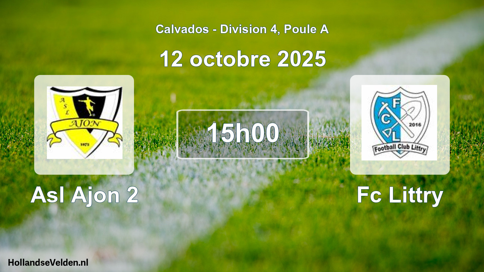Geplande wedstrijd: Asl Ajon 2 - Fc Littry (12 octobre 2025)