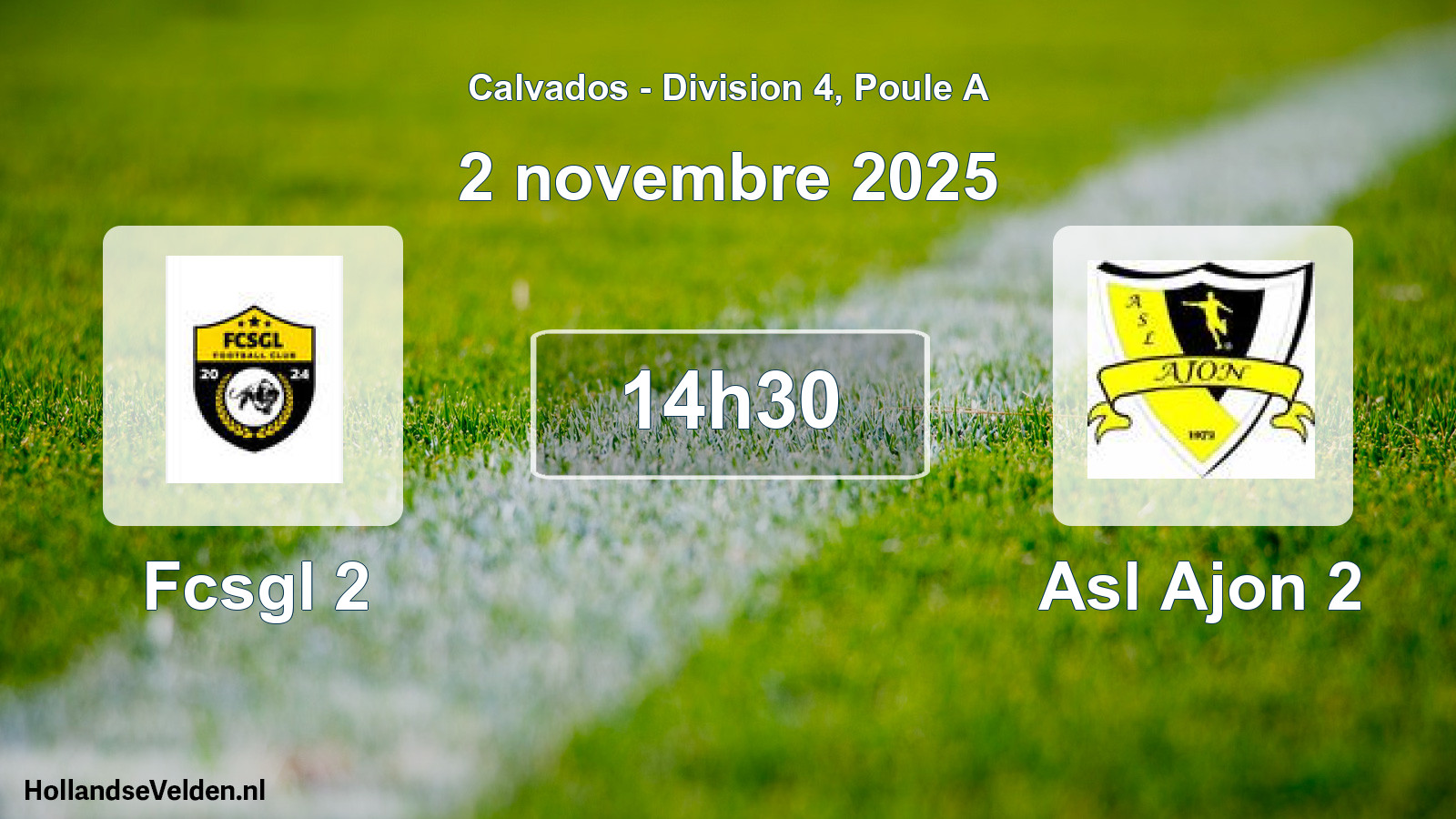 Scheduled Match: Fcsgl 2 - Asl Ajon 2 (2 November 2025)