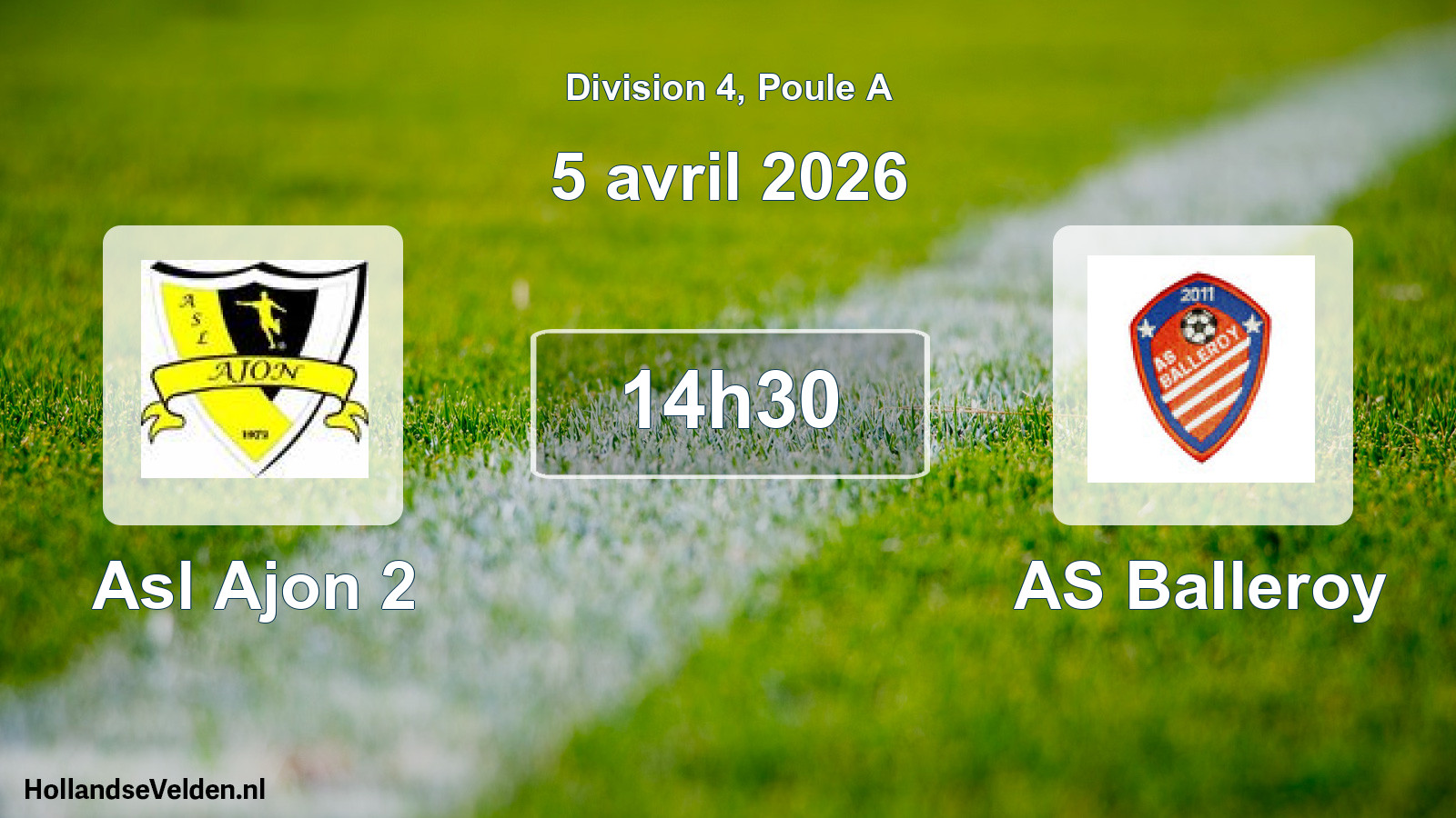 Scheduled Match: Asl Ajon 2 - AS Balleroy (5 April 2026)