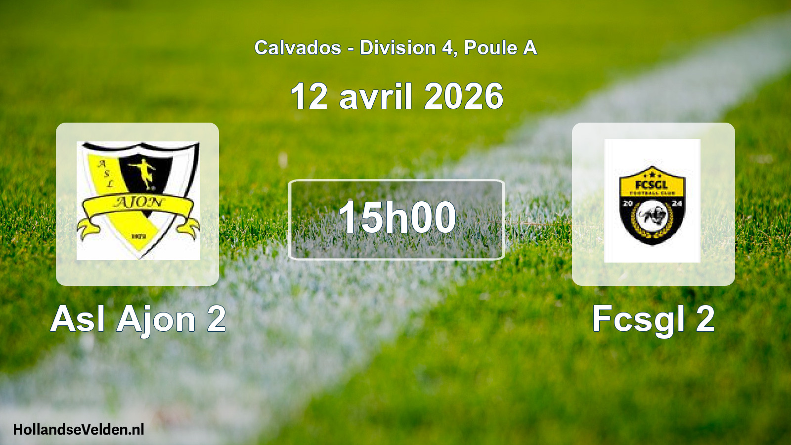 Scheduled Match: Asl Ajon 2 - Fcsgl 2 (12 April 2026)