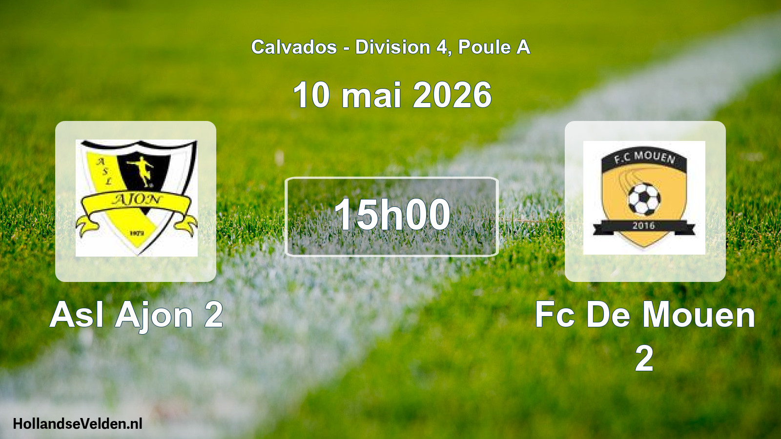Scheduled Match: Asl Ajon 2 - Fc De Mouen 2 (10 May 2026)