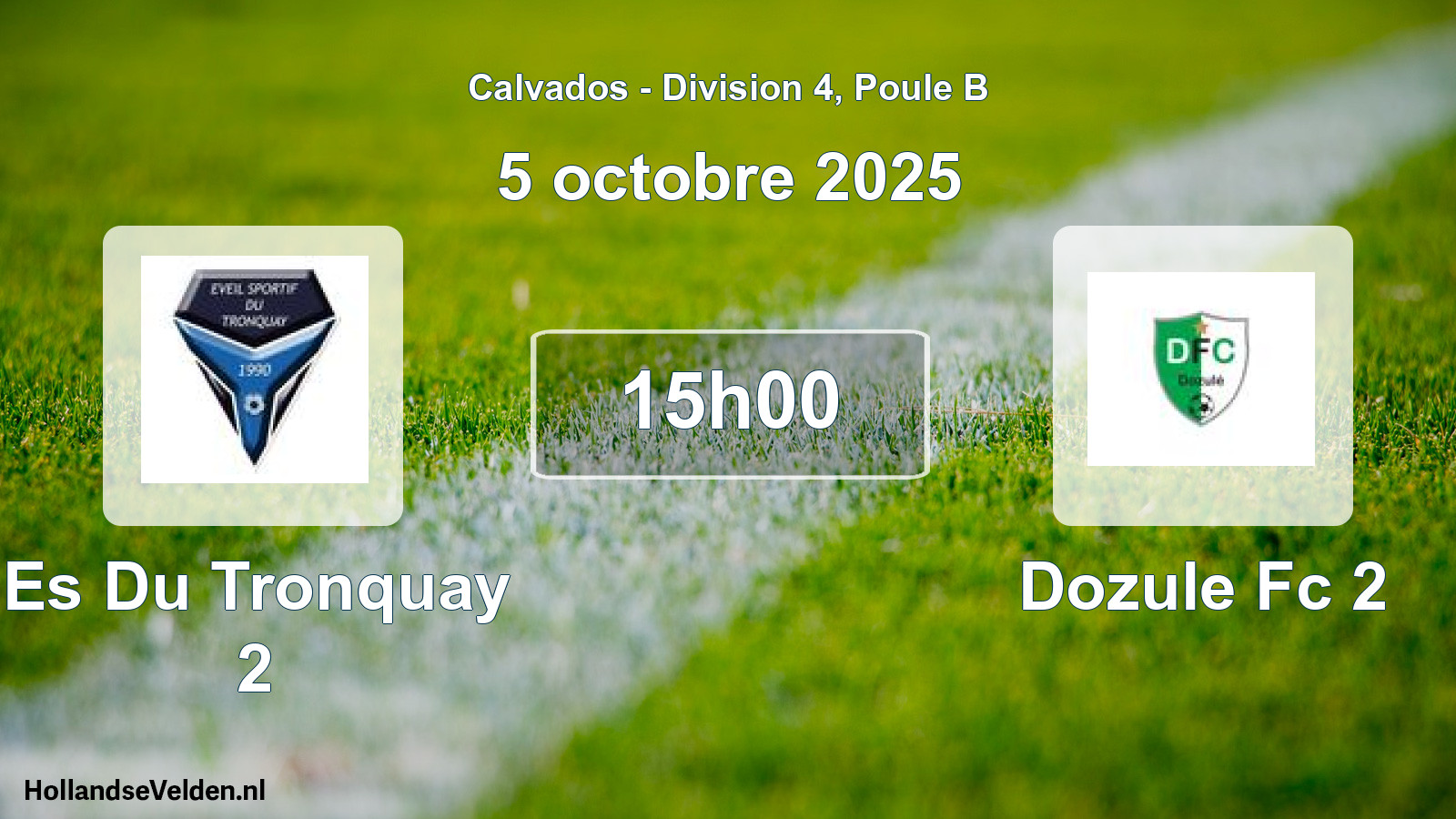 Scheduled Match: Es Du Tronquay 2 - Dozule Fc 2 (5 October 2025)