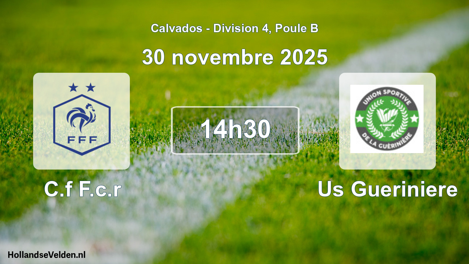 Geplande wedstrijd: C.f F.c.r - Us Gueriniere (30 novembre 2025)
