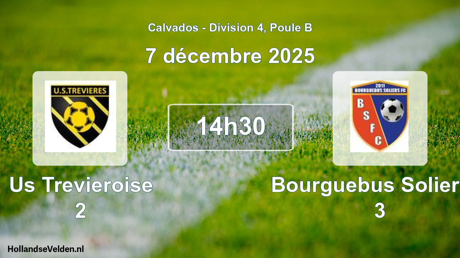Scheduled Match: Us Trevieroise 2 - Bourguebus Soliers F 3 (7 December 2025)