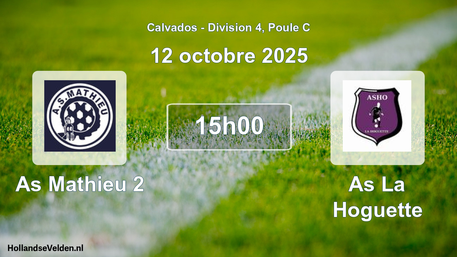 Scheduled Match: As Mathieu 2 - As La Hoguette (12 October 2025)