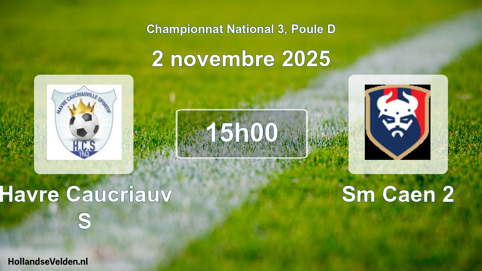 Geplande wedstrijd: Havre Caucriauv S - Sm Caen 2 (2 novembre 2025)