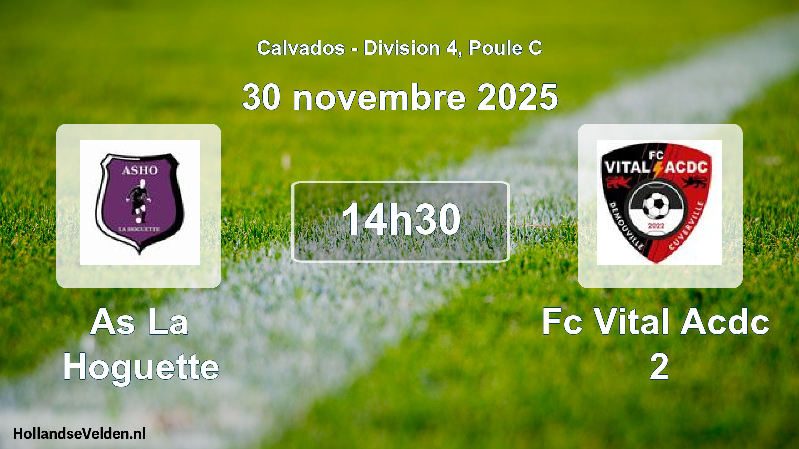 Geplande wedstrijd: As La Hoguette - Fc Vital Acdc 2 (30 november 2025)