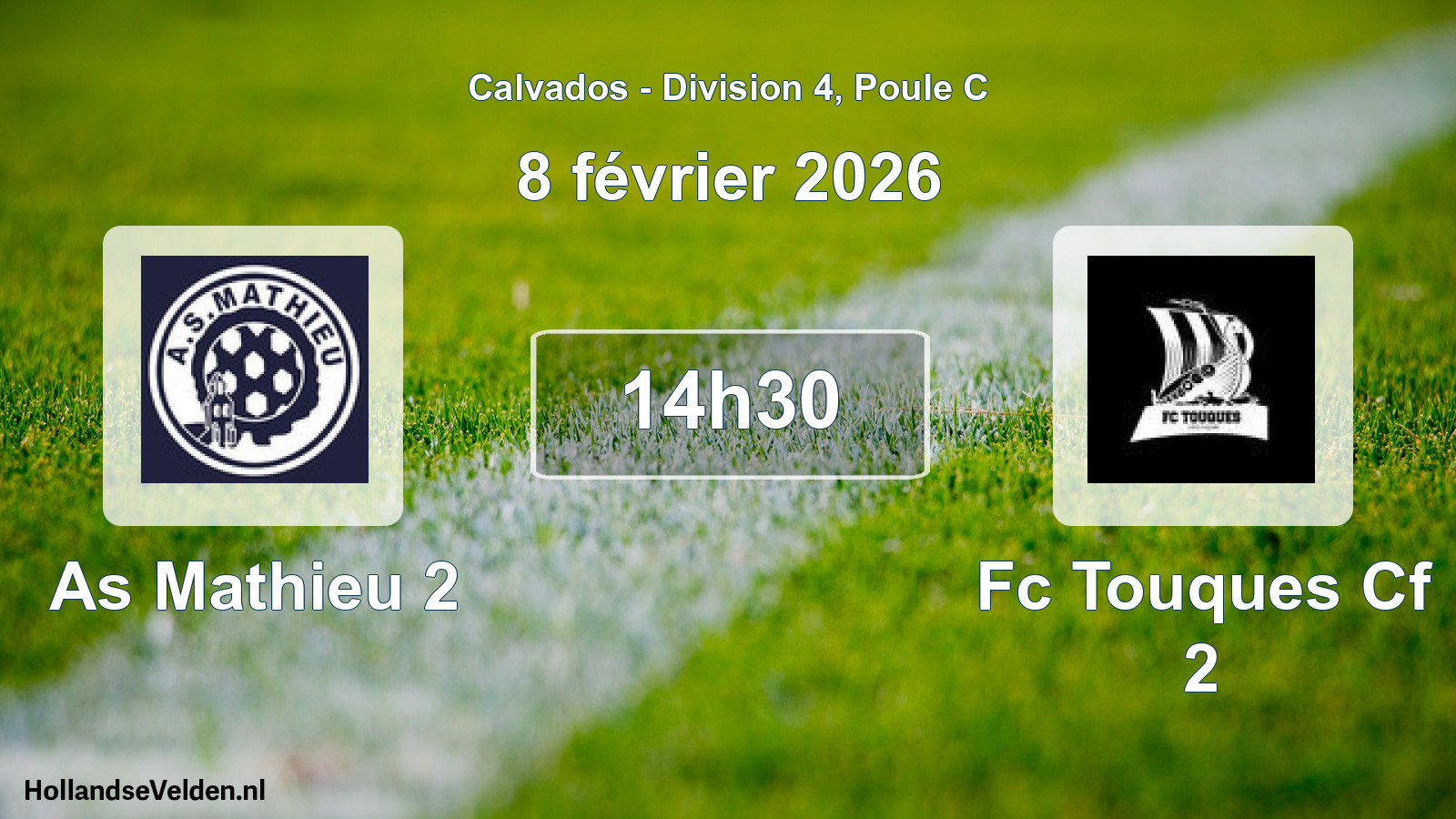 Geplande wedstrijd: As Mathieu 2 - Fc Touques Cf 2 (8 février 2026)