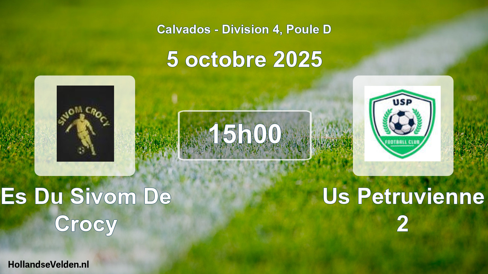 Scheduled Match: Es Du Sivom De Crocy - Us Petruvienne 2 (5 October 2025)