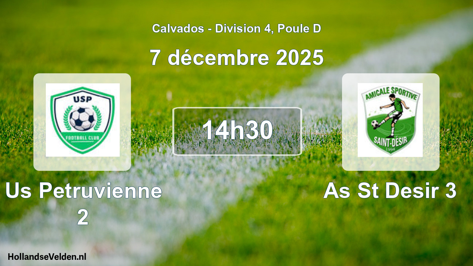 Scheduled Match: Us Petruvienne 2 - As St Desir 3 (7 December 2025)