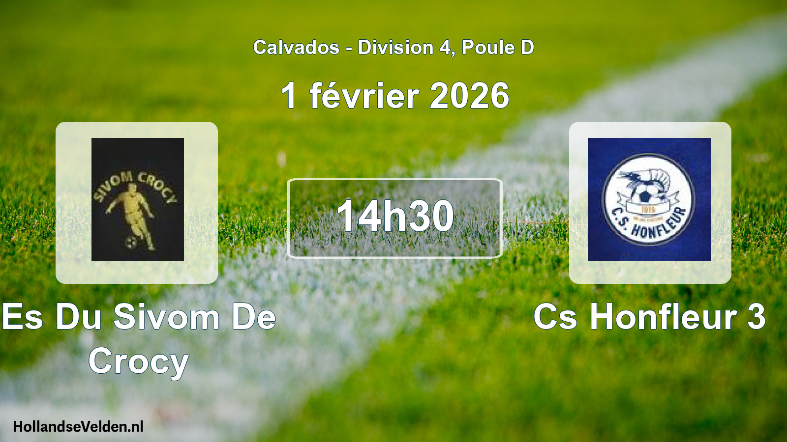 Scheduled Match: Es Du Sivom De Crocy - Cs Honfleur 3 (1 February 2026)