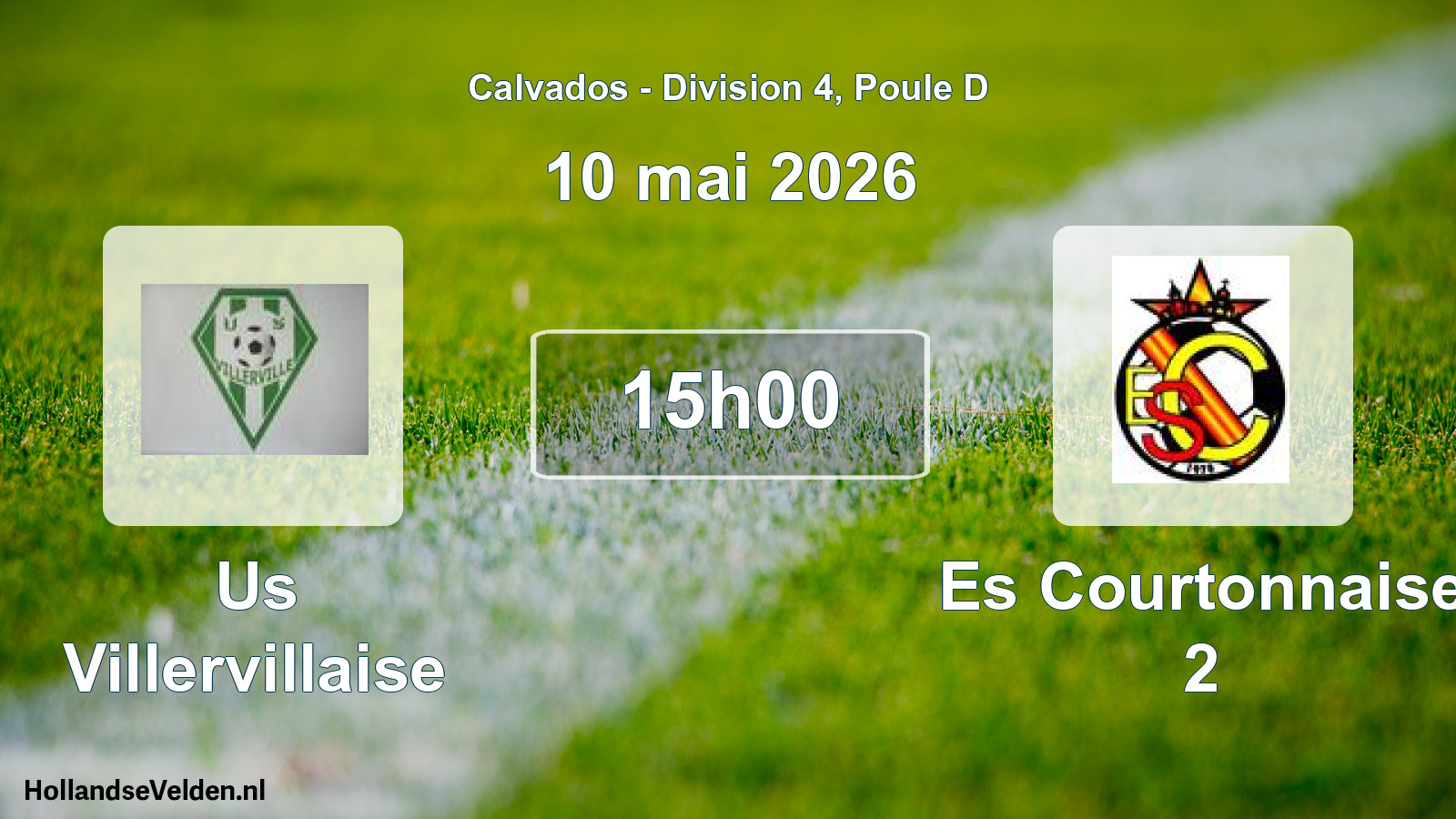 Scheduled Match: Us Villervillaise - Es Courtonnaise 2 (10 May 2026)