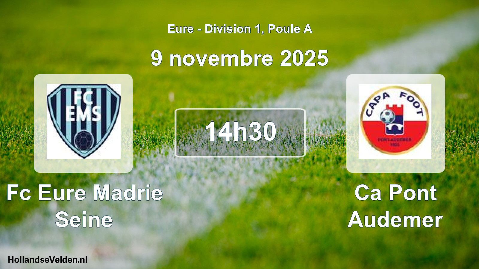 Scheduled Match: Fc Eure Madrie Seine - Ca Pont Audemer (9 November 2025)