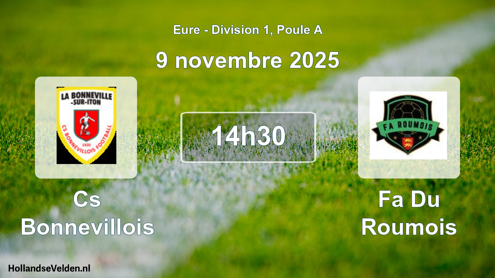 Scheduled Match: Cs Bonnevillois - Fa Du Roumois (9 November 2025)