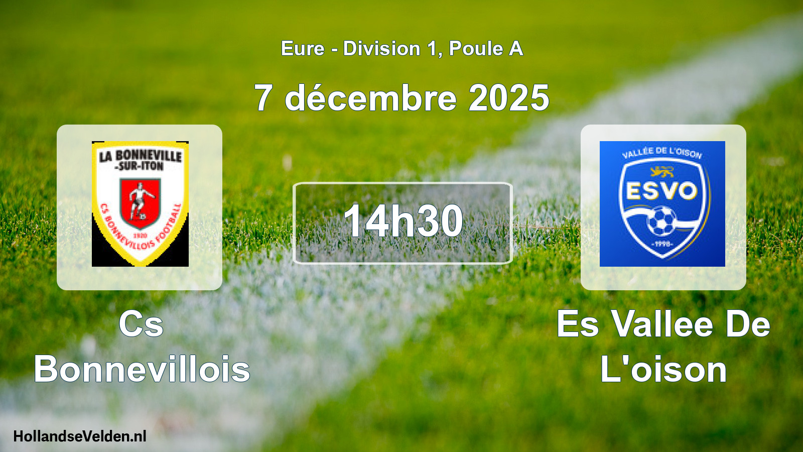 Scheduled Match: Cs Bonnevillois - Es Vallee De L'oison (7 December 2025)