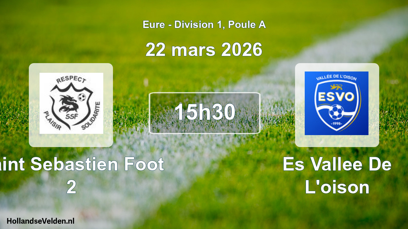Geplande wedstrijd: Saint Sebastien Foot 2 - Es Vallee De L'oison (22 maart 2026)