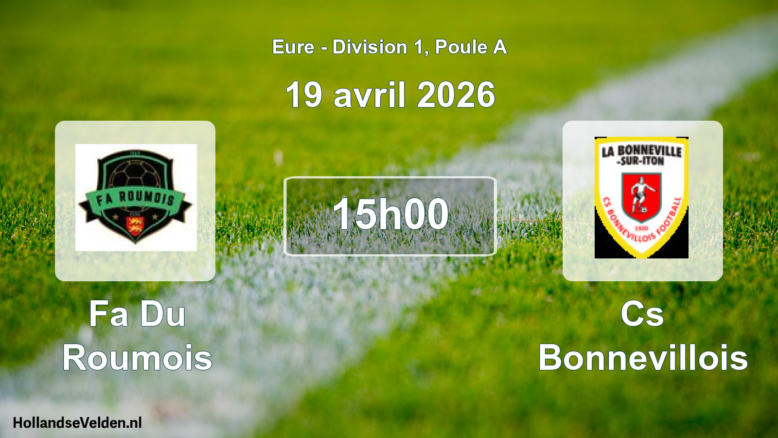 Scheduled Match: Fa Du Roumois - Cs Bonnevillois (19 April 2026)