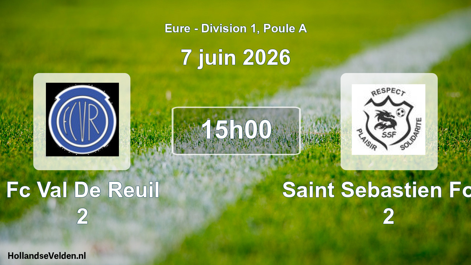 Scheduled Match: Fc Val De Reuil 2 - Saint Sebastien Foot 2 (7 June 2026)