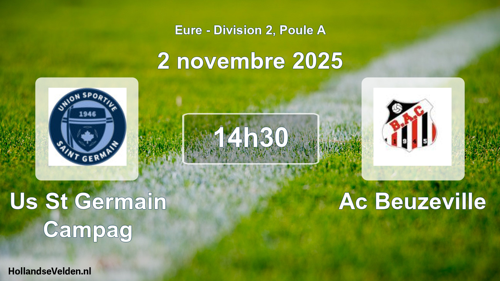 Geplande wedstrijd: Us St Germain Campag - Ac Beuzeville (2 novembre 2025)
