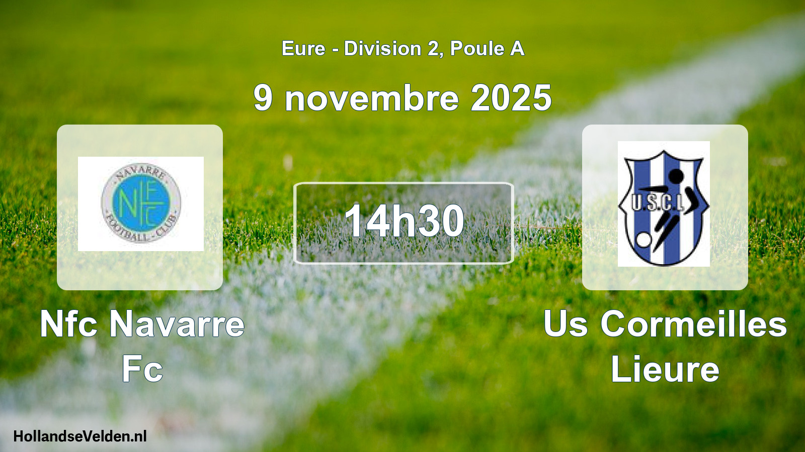 Geplande wedstrijd: Nfc Navarre Fc - Us Cormeilles Lieure (9 novembre 2025)