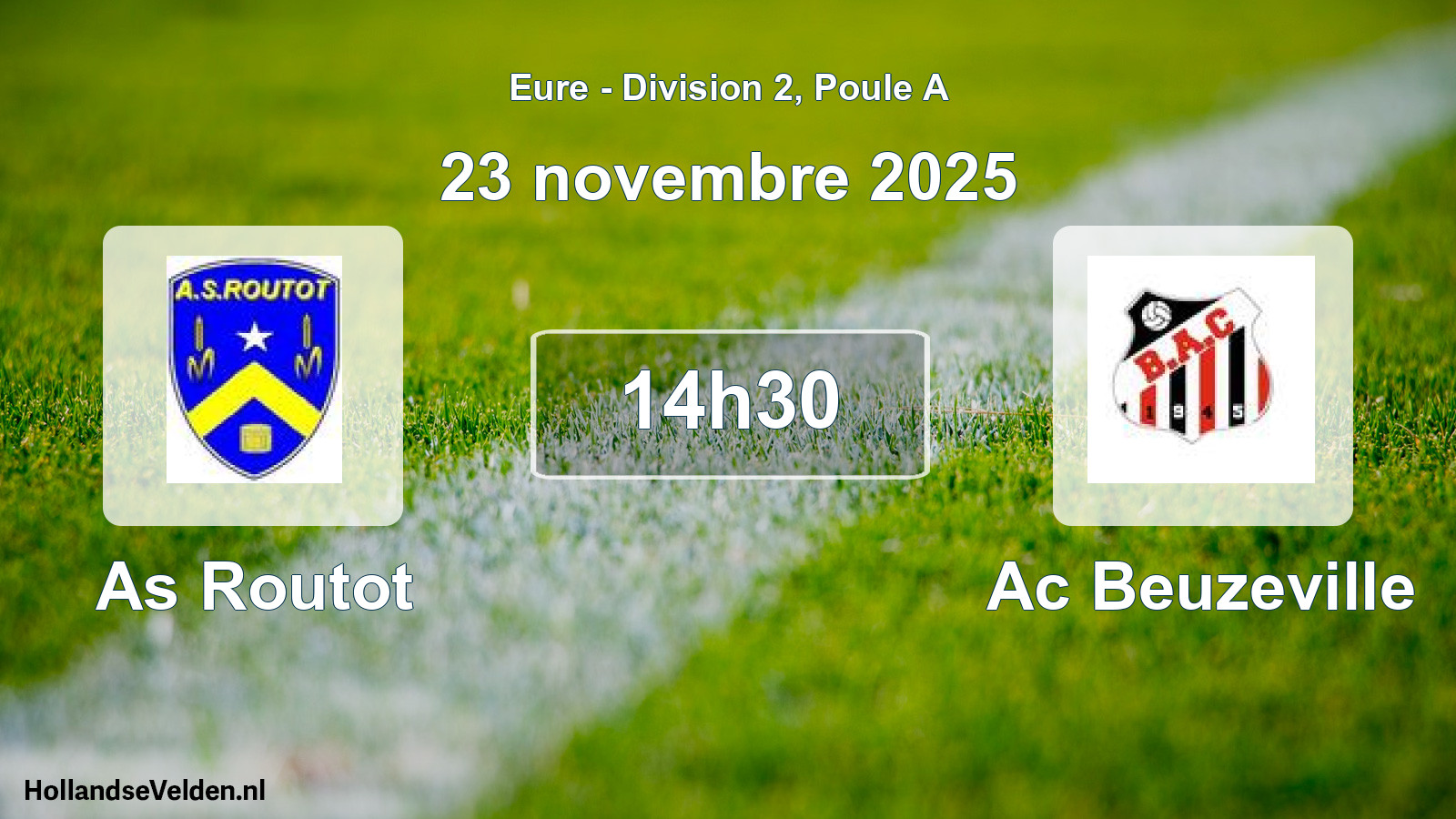 Geplande wedstrijd: As Routot - Ac Beuzeville (23 november 2025)
