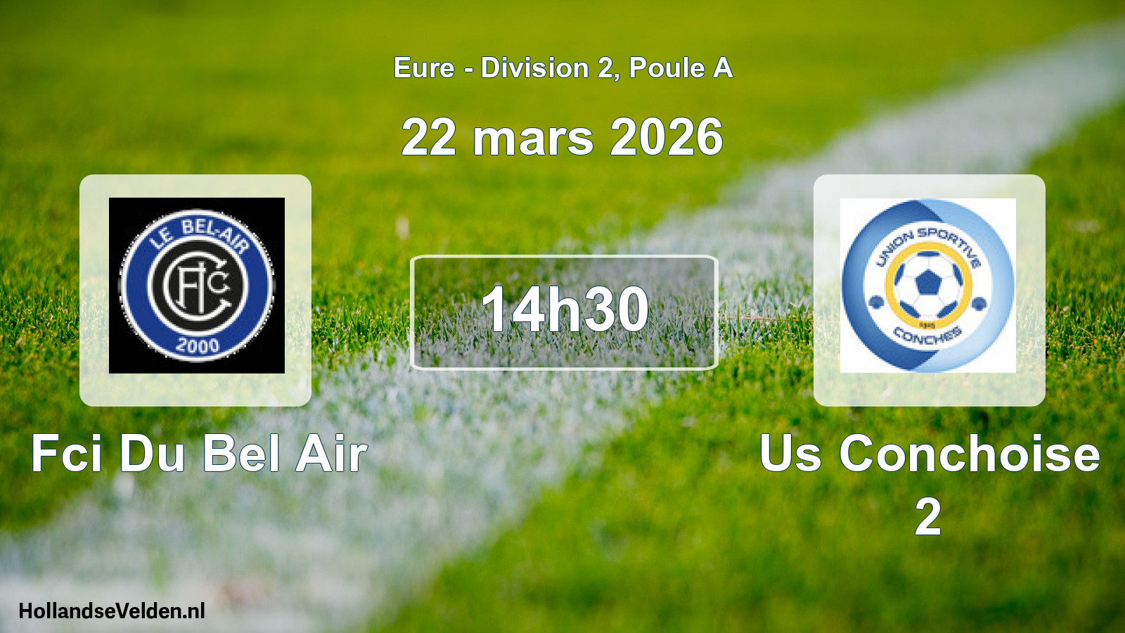 Scheduled Match: Fci Du Bel Air - Us Conchoise 2 (22 March 2026)