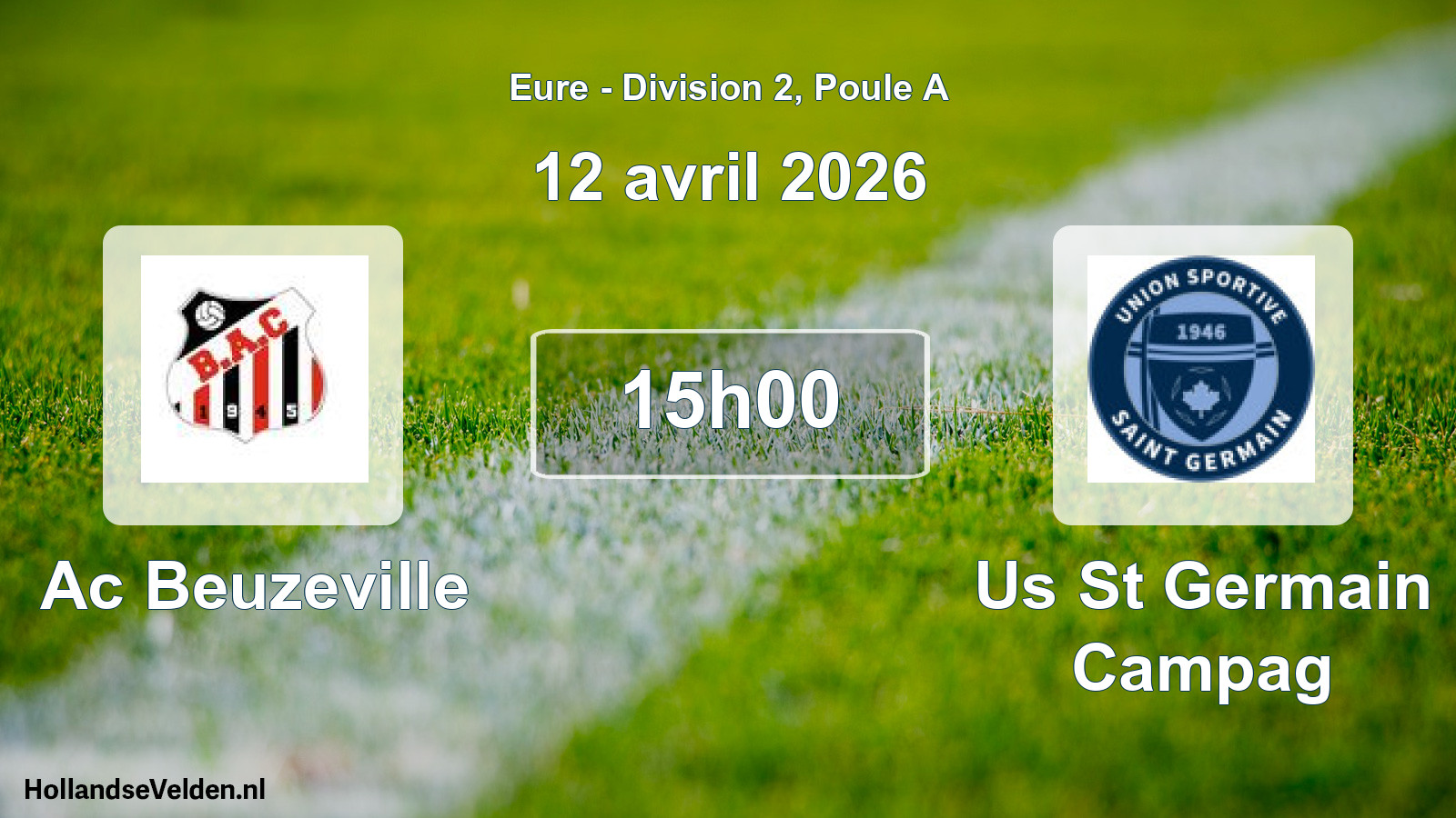 Scheduled Match: Ac Beuzeville - Us St Germain Campag (12 April 2026)
