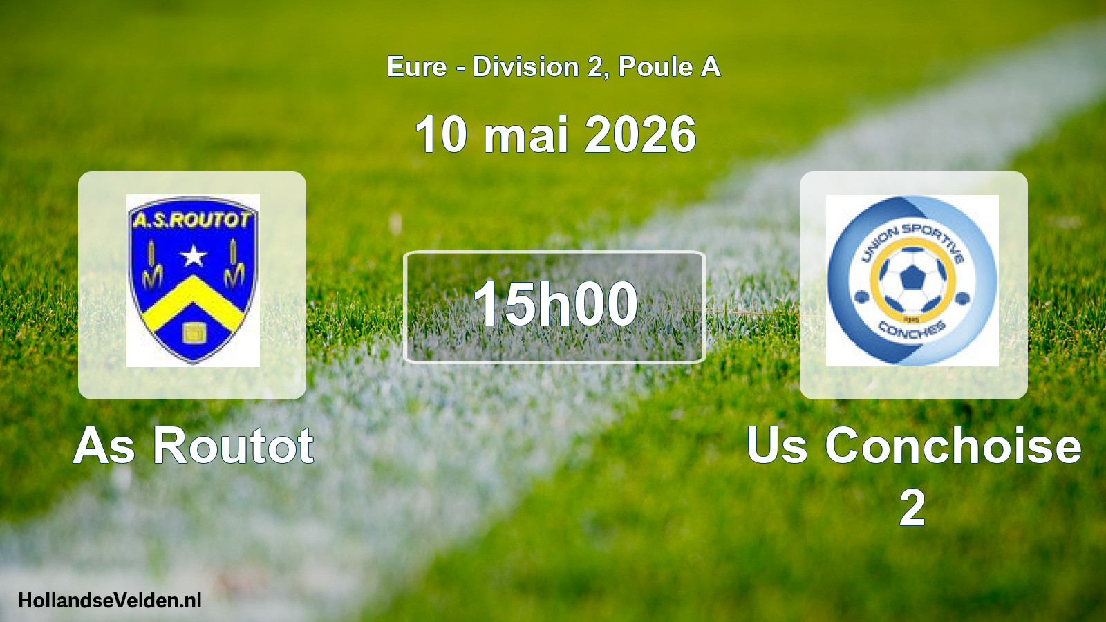 Geplande wedstrijd: As Routot - Us Conchoise 2 (10 mai 2026)