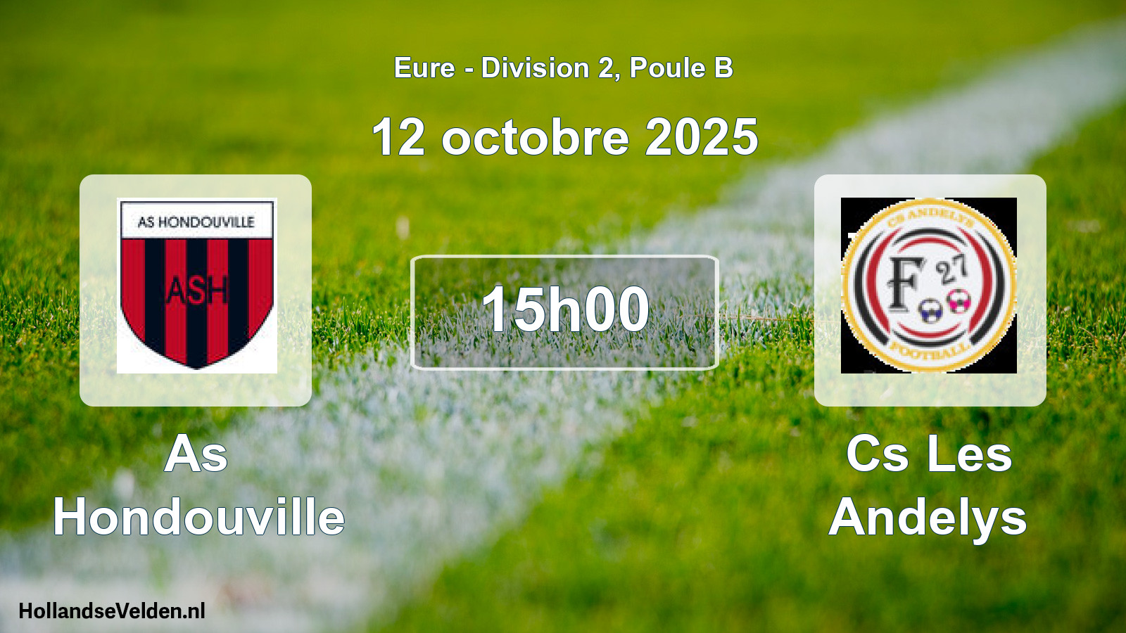 Scheduled Match: As Hondouville - Cs Les Andelys (12 October 2025)