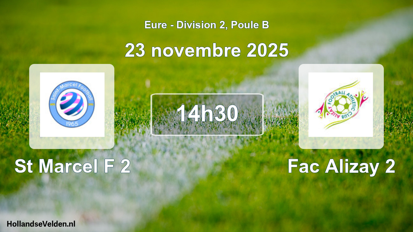 Scheduled Match: St Marcel F 2 - Fac Alizay 2 (23 November 2025)