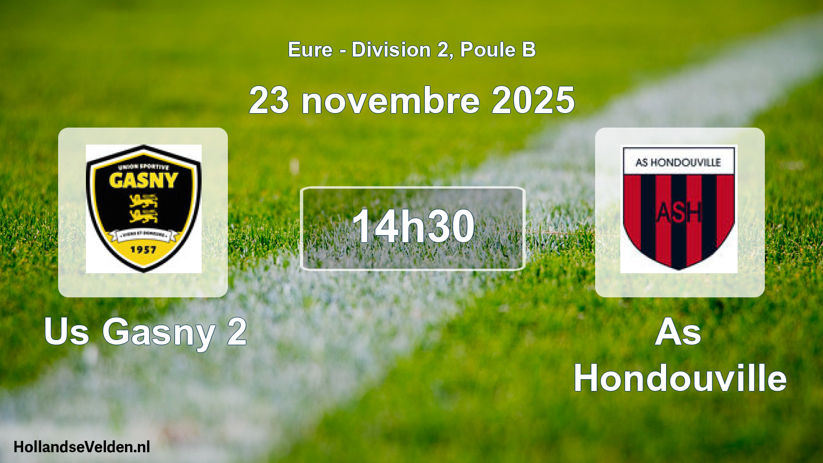 Scheduled Match: Us Gasny 2 - As Hondouville (23 November 2025)