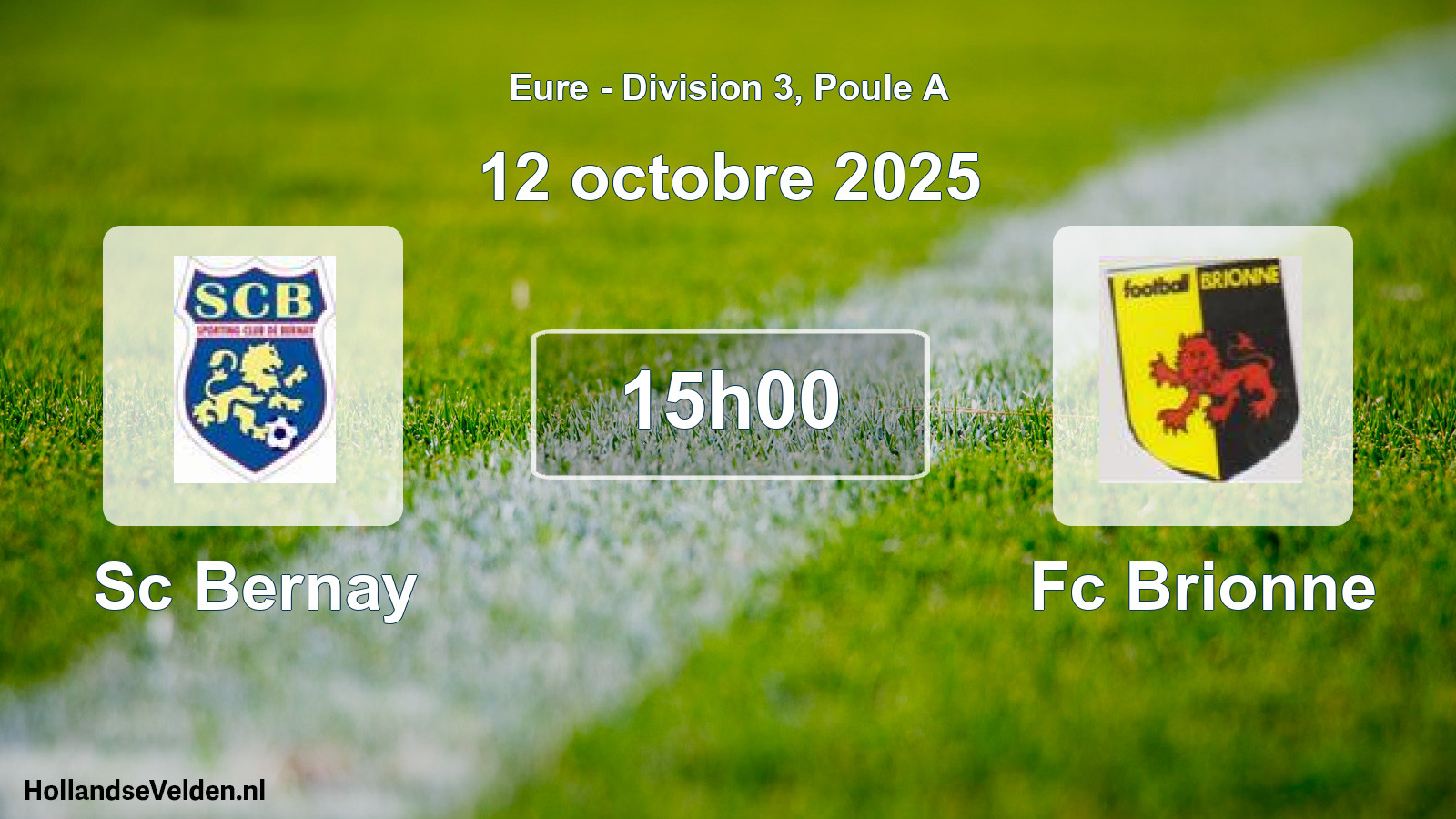 Geplande wedstrijd: Sc Bernay - Fc Brionne (12 oktober 2025)