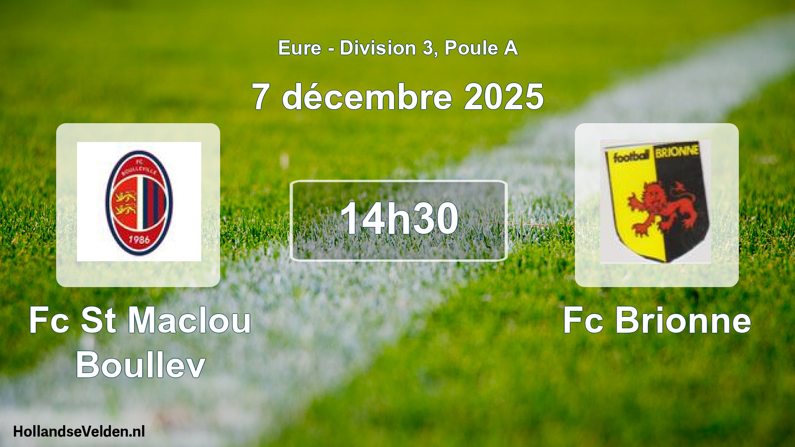Scheduled Match: Fc St Maclou Boullev - Fc Brionne (7 December 2025)