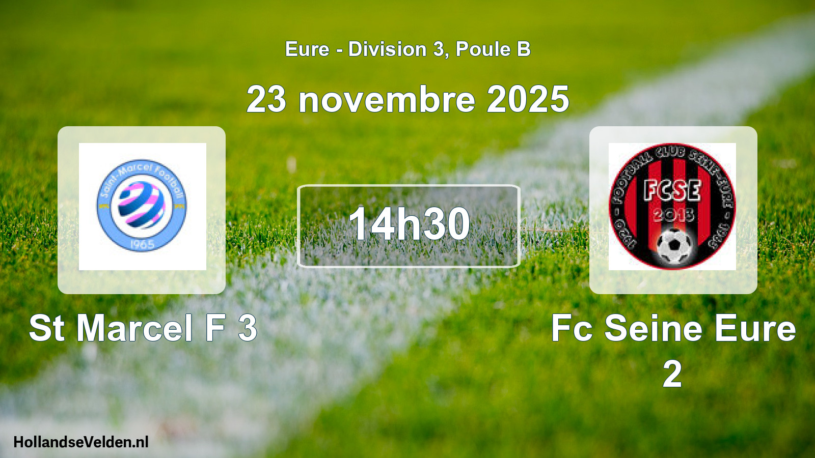 Scheduled Match: St Marcel F 3 - Fc Seine Eure 2 (23 November 2025)