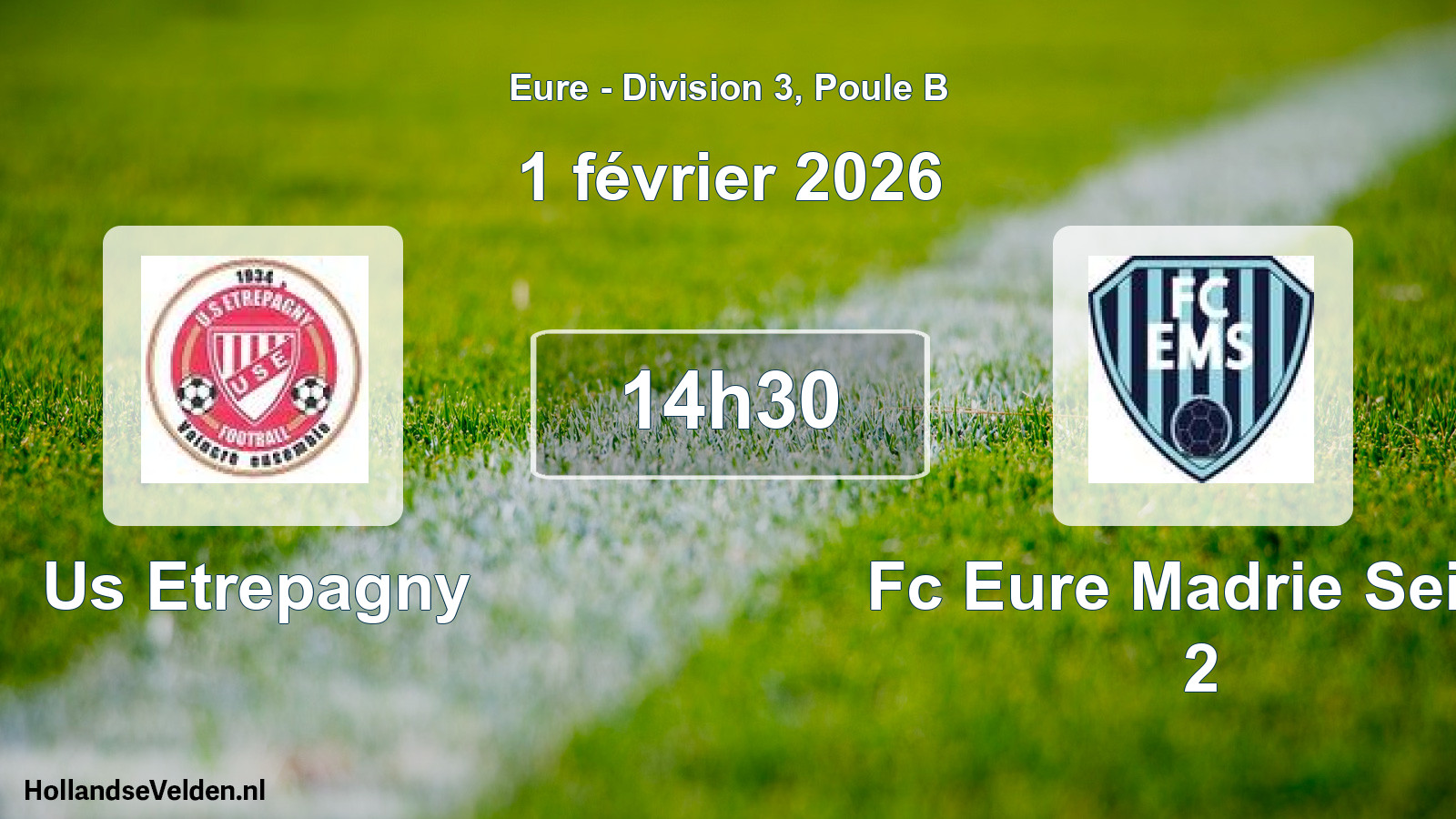 Scheduled Match: Us Etrepagny - Fc Eure Madrie Seine 2 (1 February 2026)