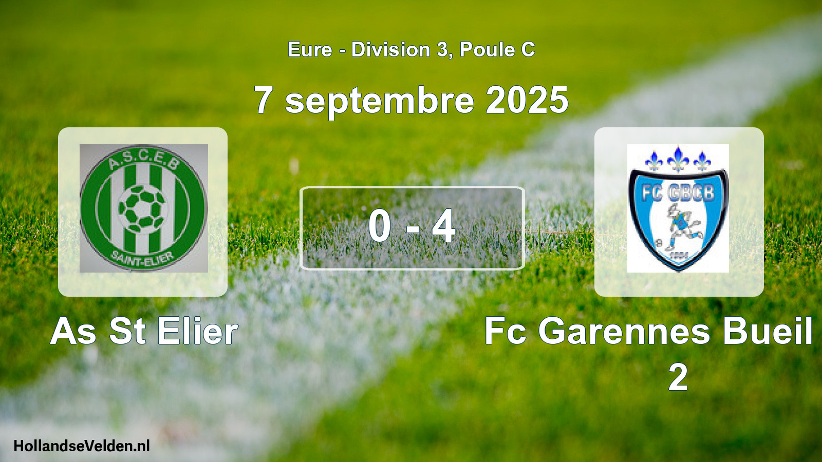 Total number of matches played: As St Elier - Fc Garennes Bueil Cb 2 0 - 4 (7 September 2025)
