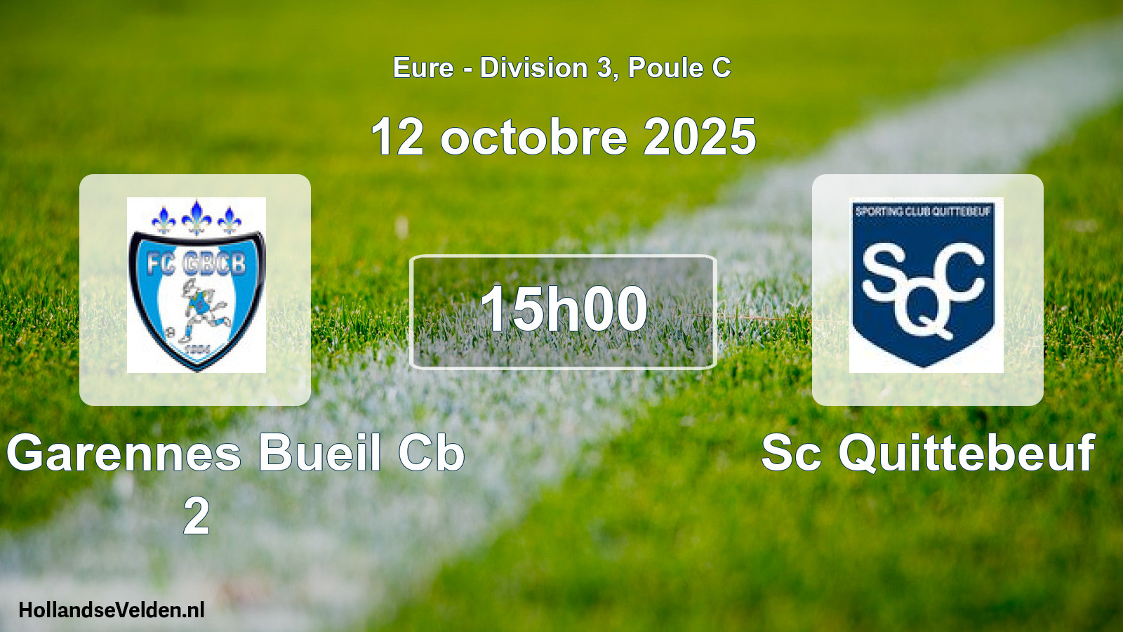Scheduled Match: Fc Garennes Bueil Cb 2 - Sc Quittebeuf (12 October 2025)