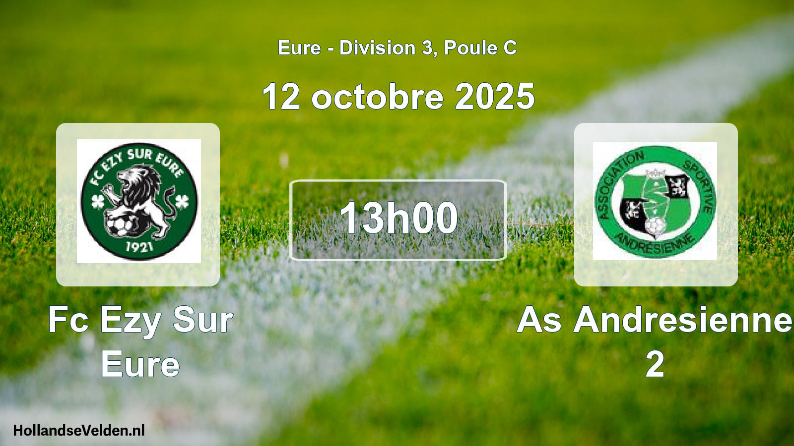 Scheduled Match: Fc Ezy Sur Eure - As Andresienne 2 (12 October 2025)