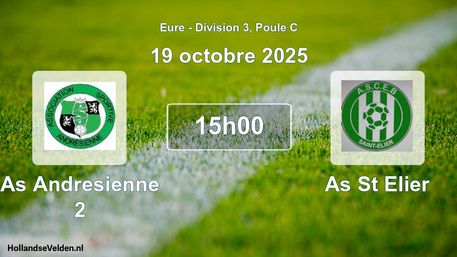 Scheduled Match: As Andresienne 2 - As St Elier (19 October 2025)