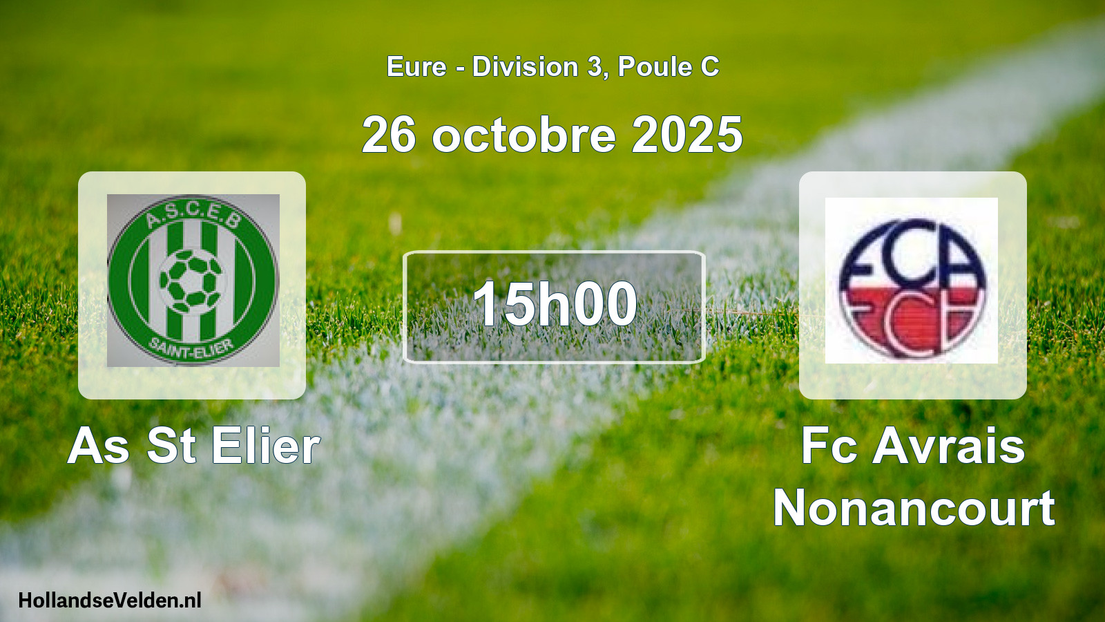 Scheduled Match: As St Elier - Fc Avrais Nonancourt (26 October 2025)