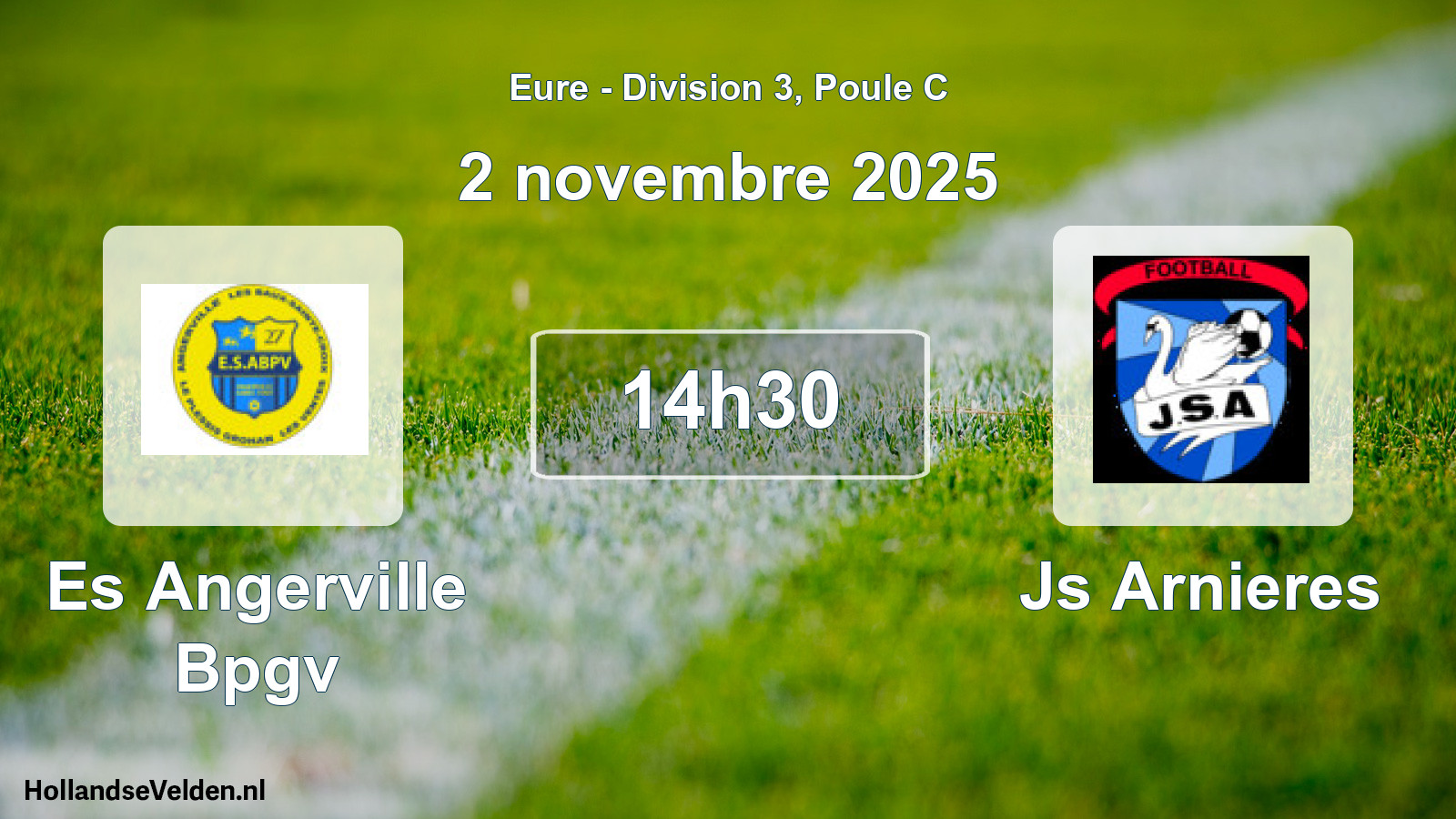 Scheduled Match: Es Angerville Bpgv - Js Arnieres (2 November 2025)