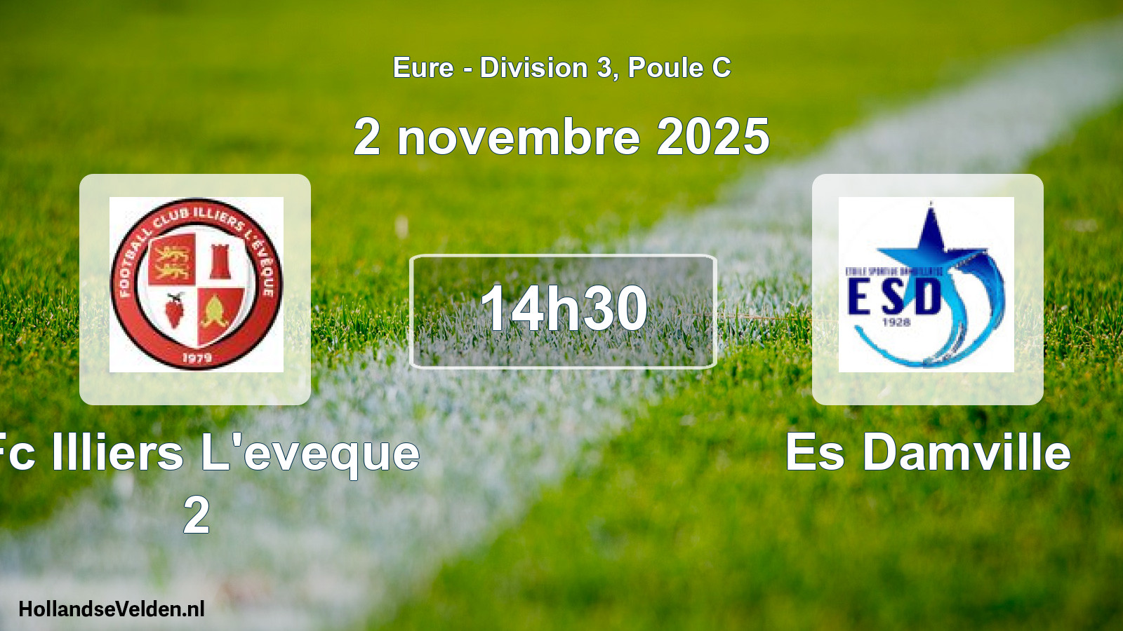 Geplande wedstrijd: Fc Illiers L'eveque 2 - Es Damville (2 november 2025)