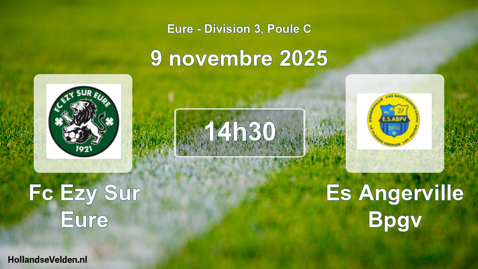 Scheduled Match: Fc Ezy Sur Eure - Es Angerville Bpgv (9 November 2025)