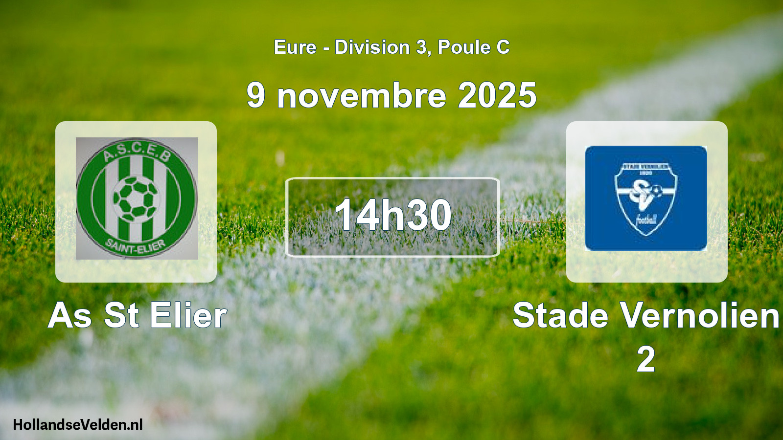 Scheduled Match: As St Elier - Stade Vernolien 2 (9 November 2025)
