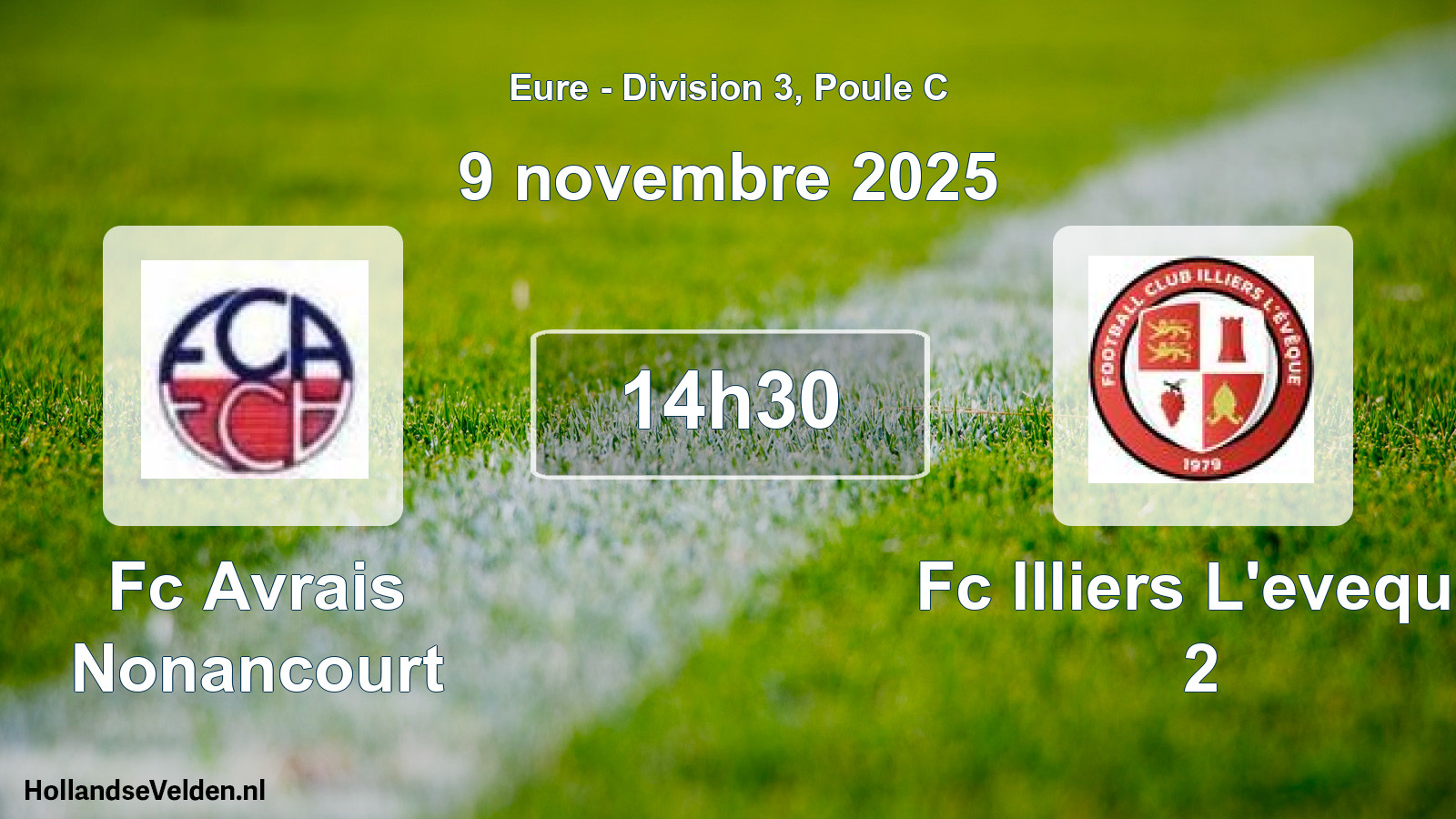 Scheduled Match: Fc Avrais Nonancourt - Fc Illiers L'eveque 2 (9 November 2025)